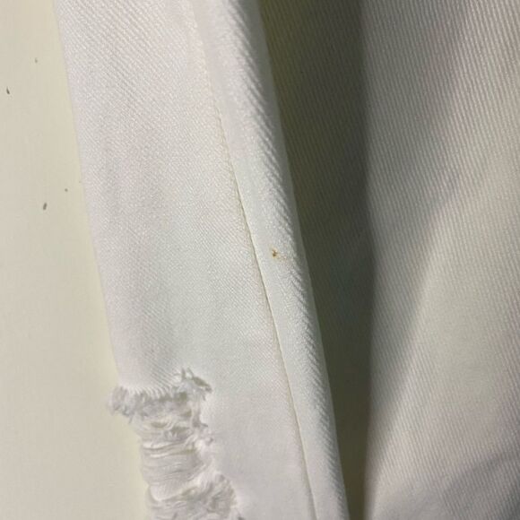 AFRM Luisa White Distressed High Rise Crop Skinny Jean - Picture 12 of 12